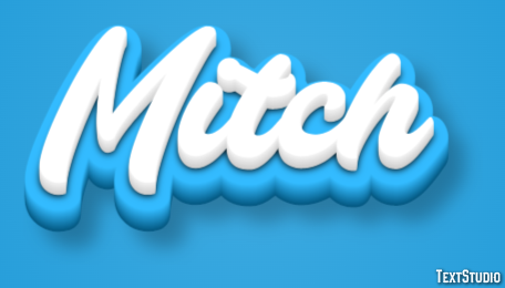 Mitch Эффект текста