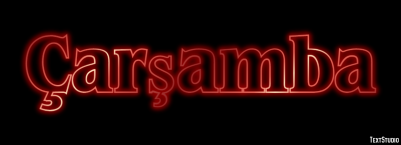 Çarşamba Effetto testo