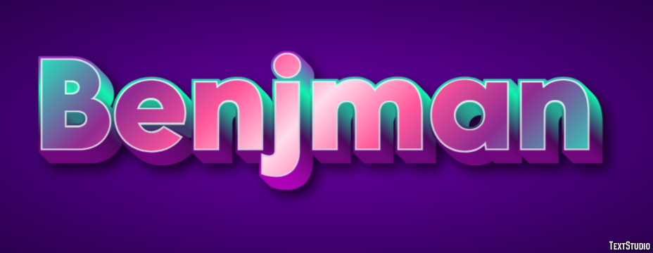 Benjman Text effect