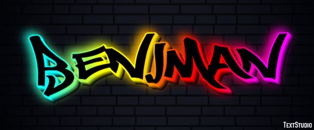 Benjman Text effect
