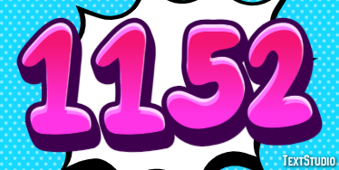 1152 Text Effect