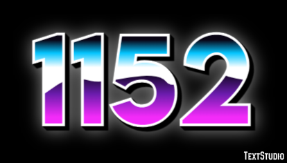 1152 Text Effect