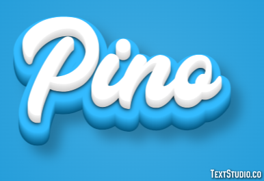 Pino Efecto de Texto