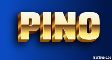 Pino Effetto testo
