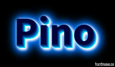 Pino Effetto testo