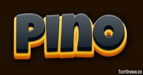 Pino Effetto testo