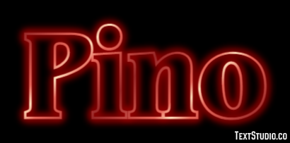 Pino Effetto testo