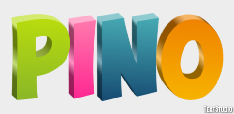 Pino Tekst Effect