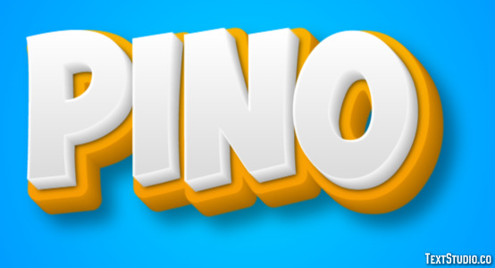 Pino Efeito de texto