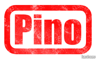 Pino Effetto testo