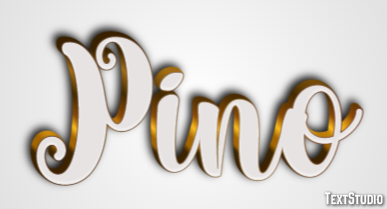 Pino Effetto testo