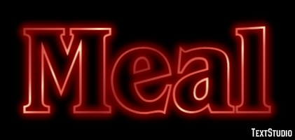 Meal Эффект текста