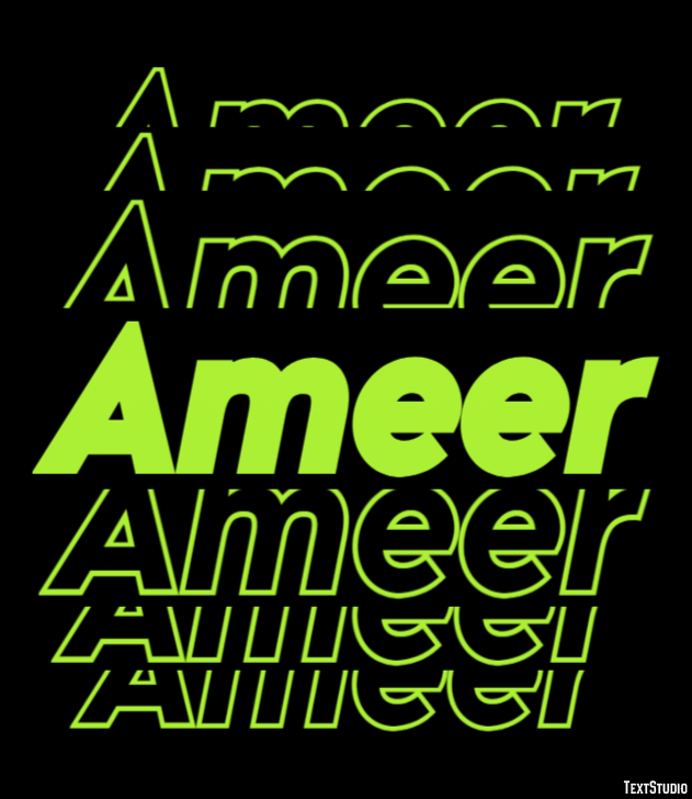 Ameer Эффект текста