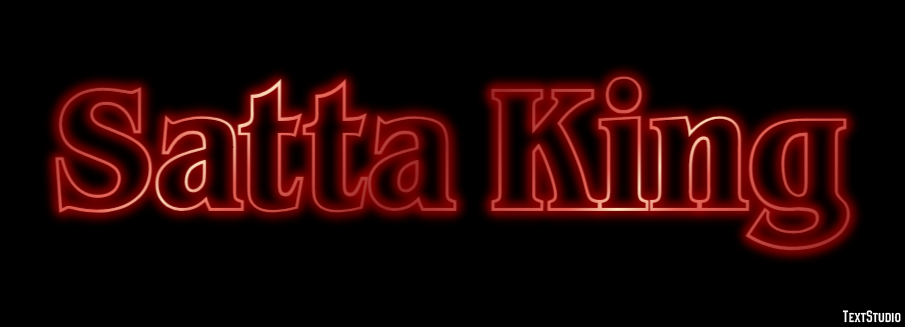 Satta King Efeito de texto