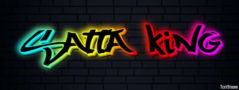 Satta King Efeito de texto