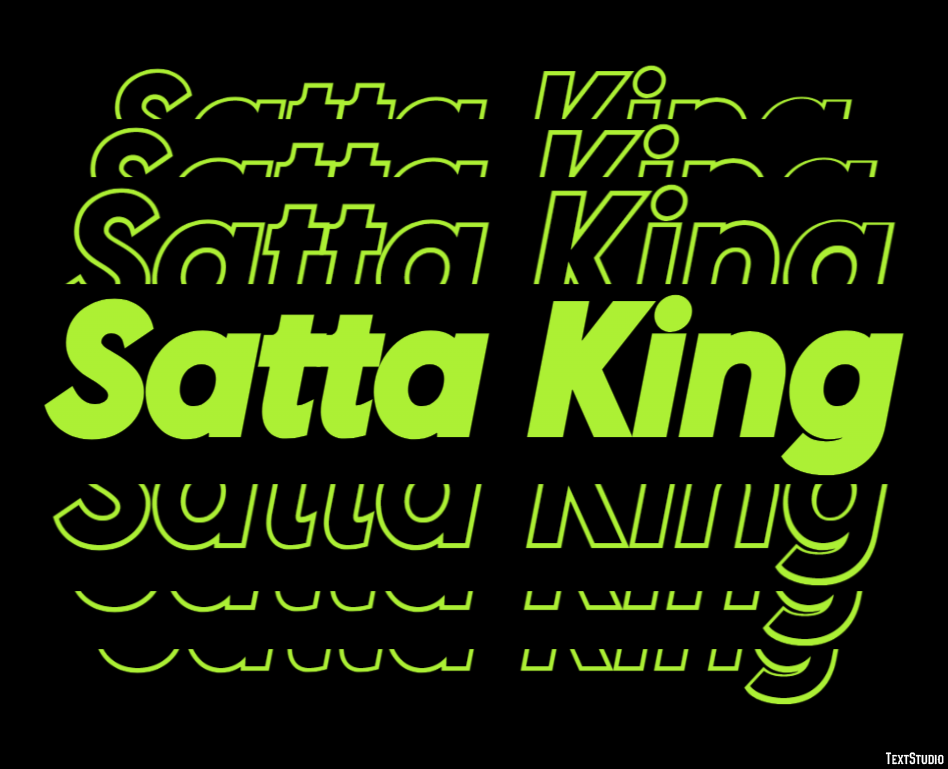 Satta King Efeito de texto