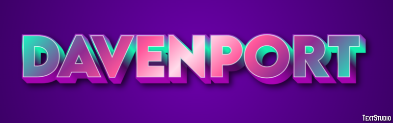 Davenport Efekt tekstowy