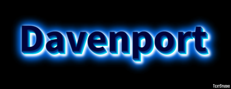 Davenport Tekst Effect