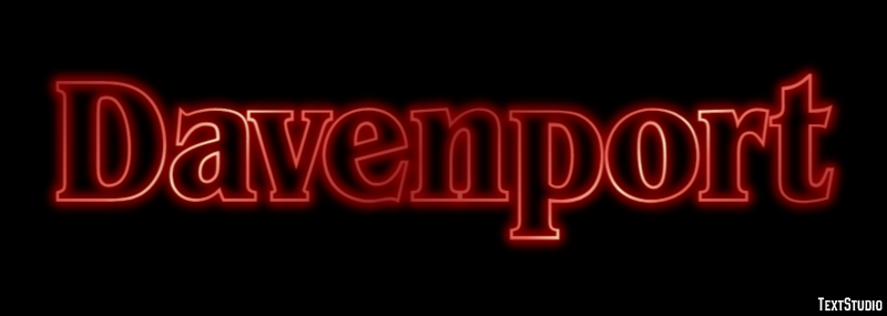 Davenport Tekst Effect