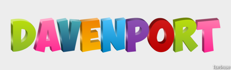 Davenport Tekst Effect