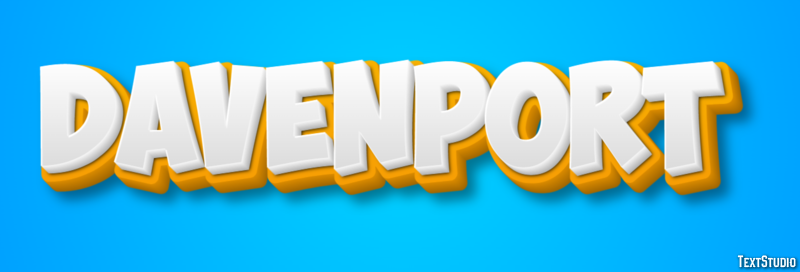 Davenport Tekst Effect