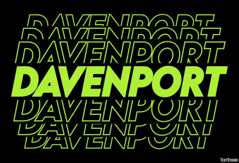Davenport Efekt tekstowy