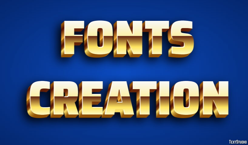 Fonts Creation Text effect