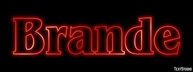 Brande Tekst Effect