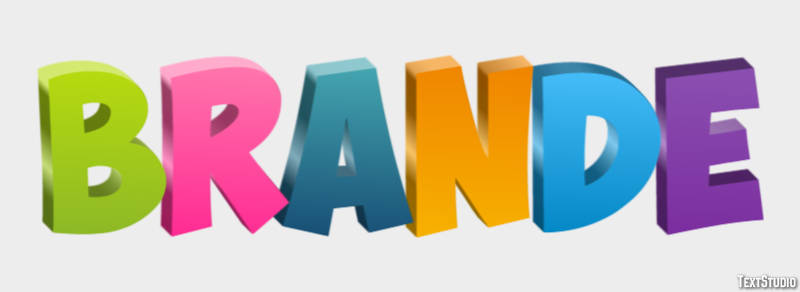 Brande Tekst Effect