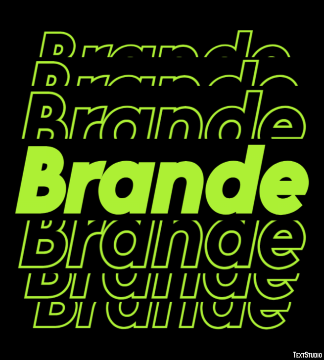 Brande Text effect
