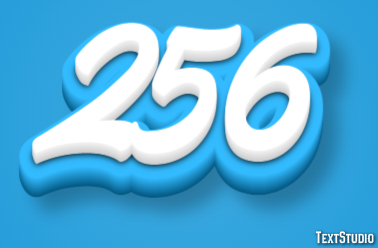 256 Text Effect