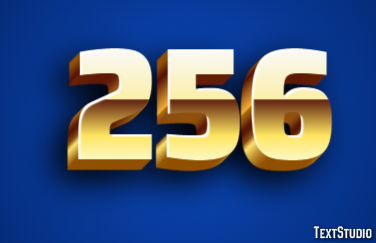 256 Text Effect