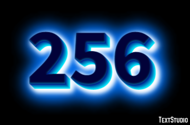 256 Text Effect