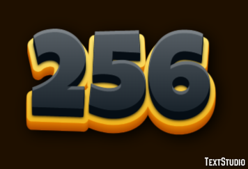256 Text Effect