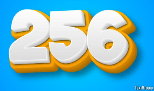 256 Text Effect
