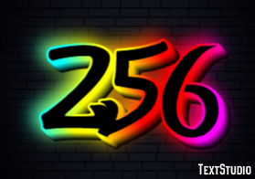 256 Text Effect