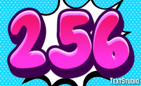 256 Text Effect