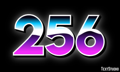 256 Text Effect