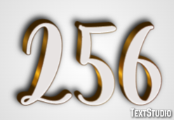 256 Text Effect