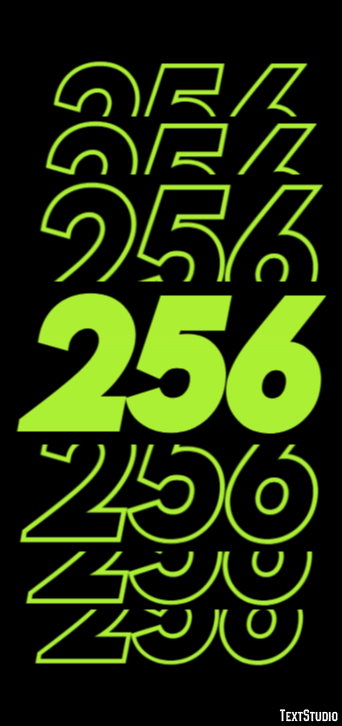 256 Text Effect