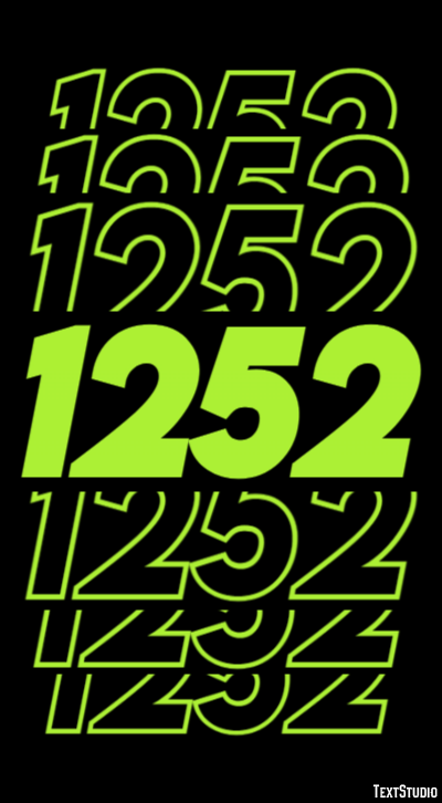 1252 Text effect