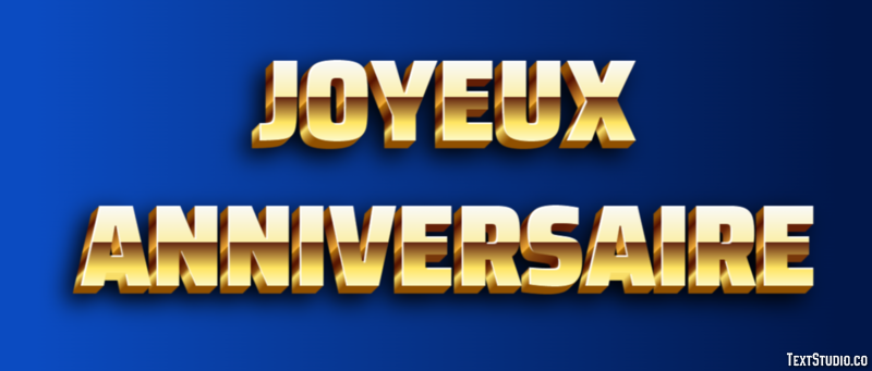 Joyeux Anniversaire Metin Efekti