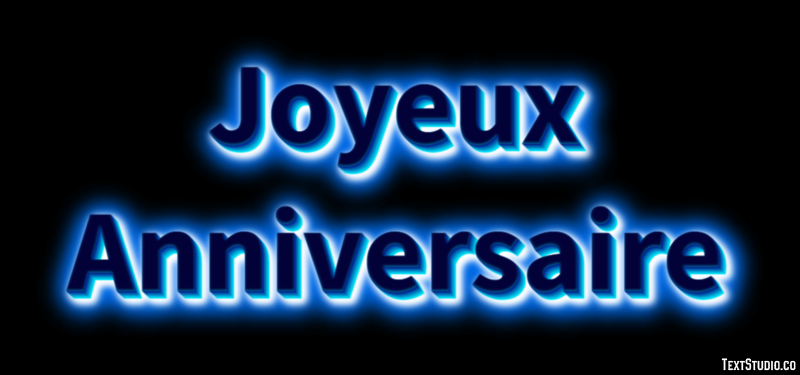Joyeux Anniversaire Texteffekt