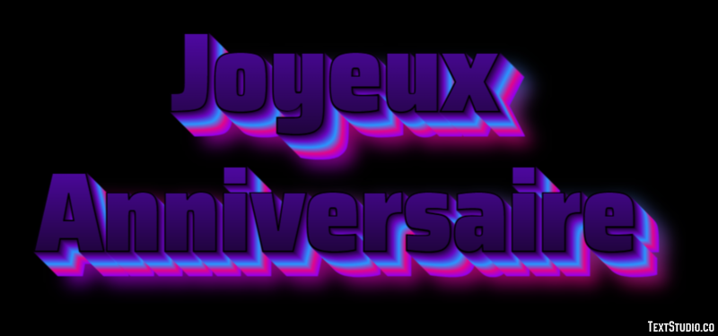 Joyeux Anniversaire Effet de texte