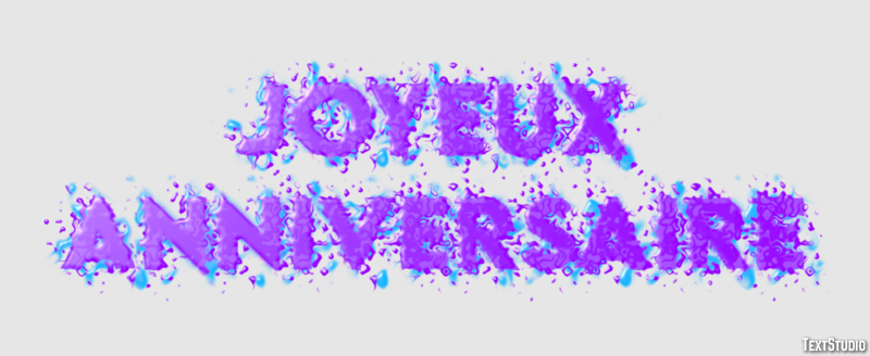 Joyeux Anniversaire Effet de Texte