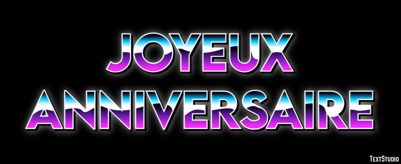 Joyeux Anniversaire Effet de Texte