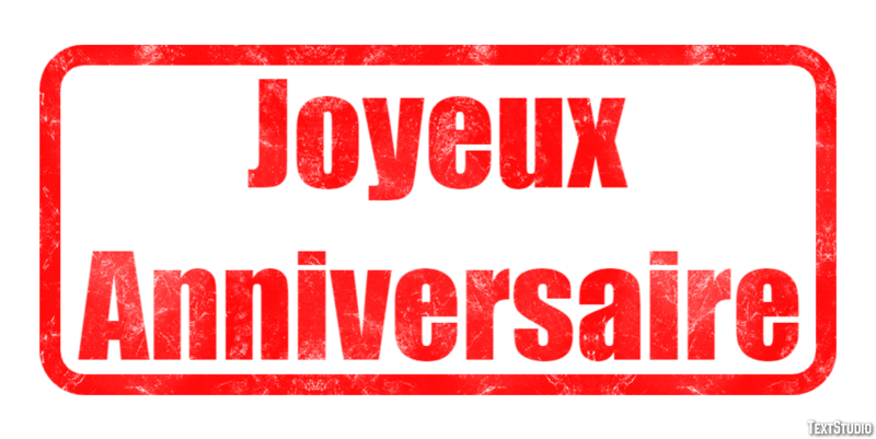 Joyeux Anniversaire Effet de texte