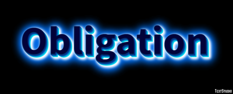 Obligation Text effect