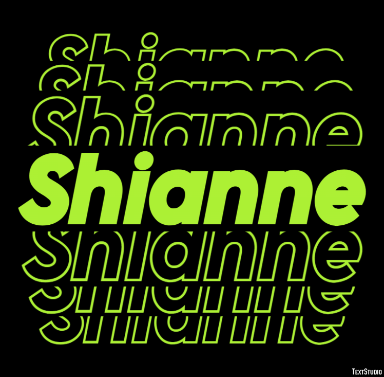 Shianne Эффект текста
