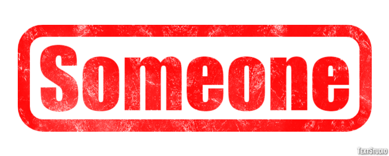 Someone Text Effect